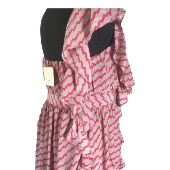 #132 INA ruffled one shoulder mini dress - Picture 5 of 5